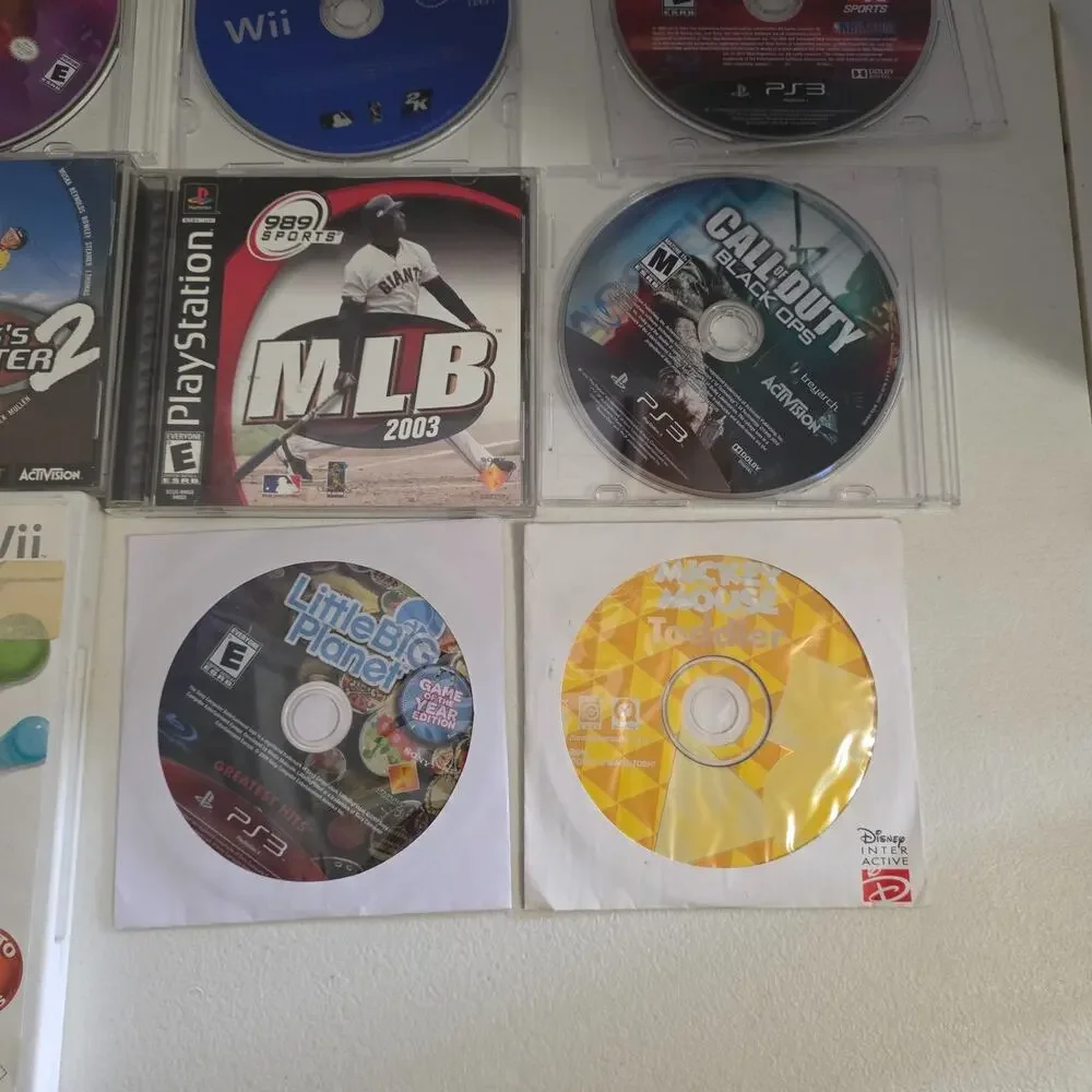 Mixed Nostalgia Video Game Lot PS1 PS3 Wii Xbox – Tony Hawk 2 Black Ops + More